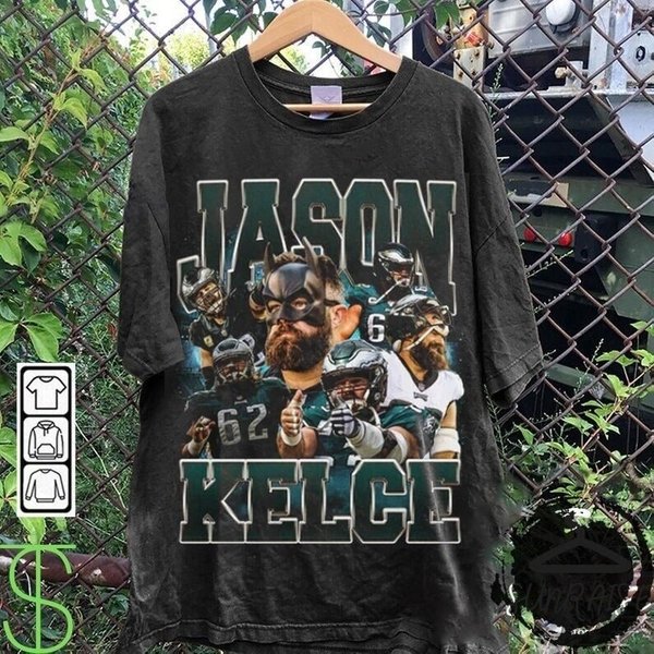Jason Kelce Vintage 90S Graphic Style T-Shirt, Jason Kelce Shirt-image
