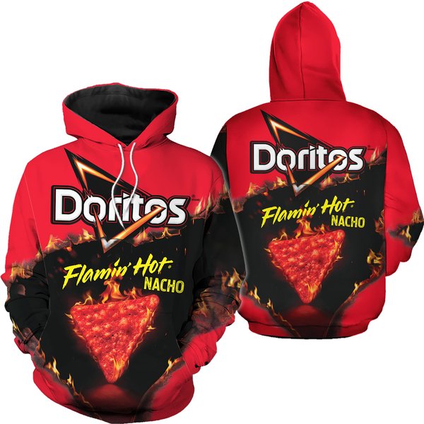 Doritos Flamin Hot Nacho Group Halloween Costumes Group Candy 3D Hoodie-image