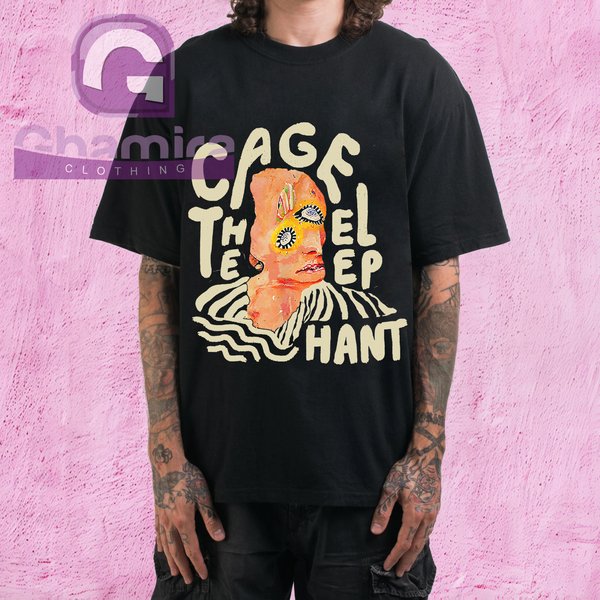 Vintage Cage The Elephant T-Shirt, Tour Fan Shirt, Rock Band T-Shirt-image