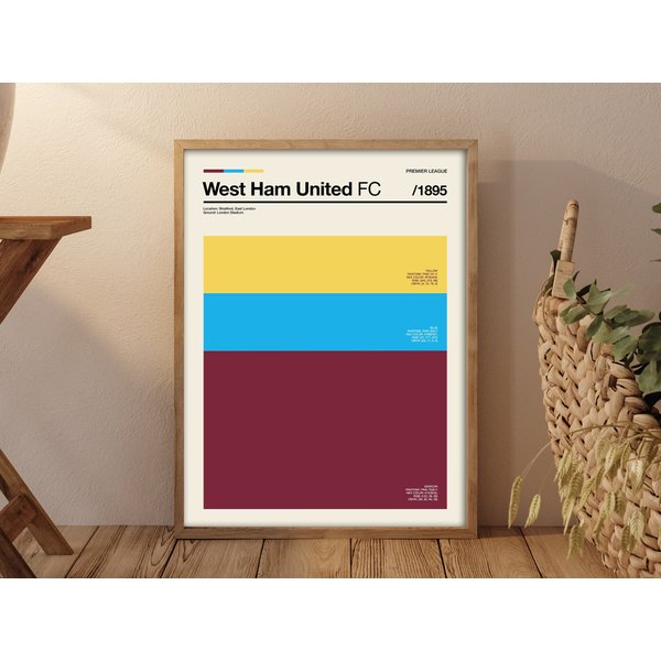 West Ham United Fc Minimalist Print-image