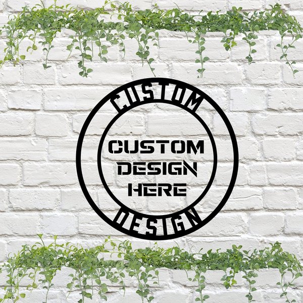 Customizable Metal Sign With Your Text Or Logo-image