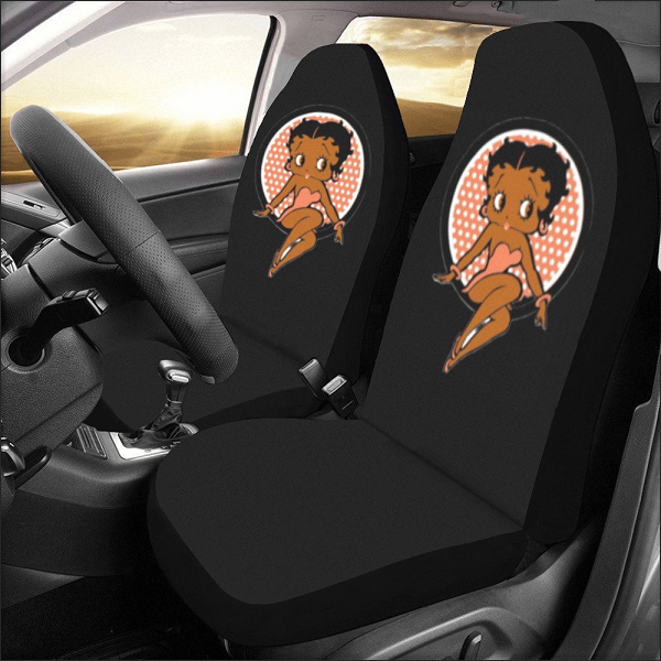 Betty Boop Afro American Car Seat Cover Gifts Idea For Lovers (set Of 2)