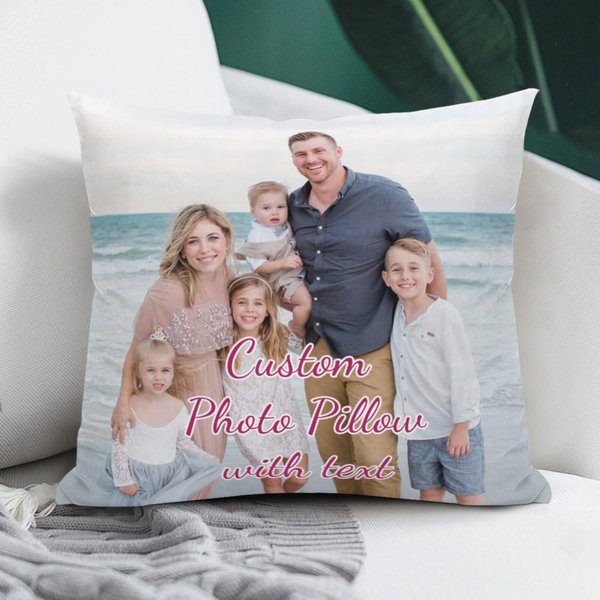 Custom Photo Pillow Cover, Personalized Throw Pillows