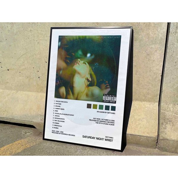 Deftone "Saturday Night Wrist" Album Cover Poster-image