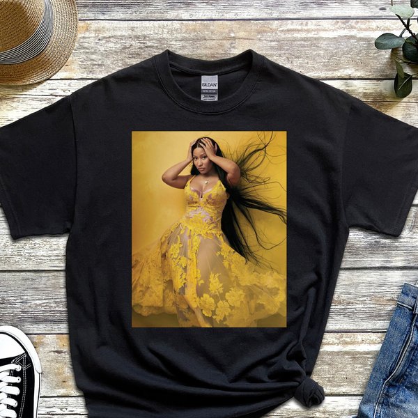 Nicki Minaj Yellow Dress Shirt, Write A Rap, Pink Friday 2 Shirt-image