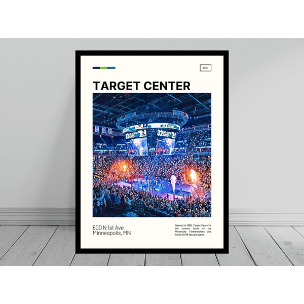 Target Center Print | Minnesota Timberwolves Poster-image