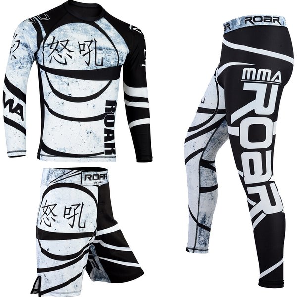 Workout Gym Nogi Fight Wear Set Leggings Mma Shorts Bjj Rash Guards