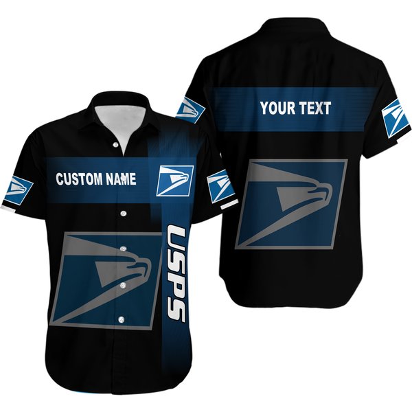 Personalized Name Postal Worker Hawaii Shirt-image