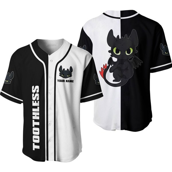Personalized Toothless Baseball Jersey-image