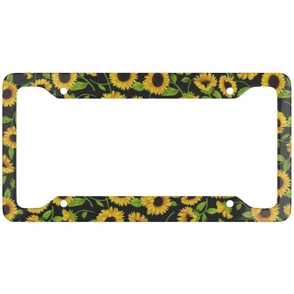 Sunflower License Plate Frame - Car Accessory - Sunflowers - License Plate-image