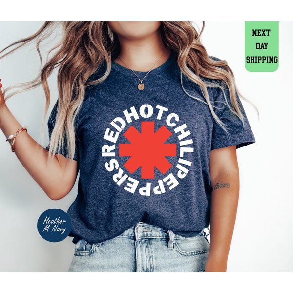 Red Hot Chili Peppers Shirt, Black Summer T-Shirt, Red Hot Chili Peppers Fan-image