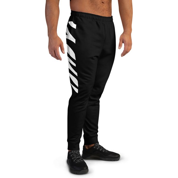 Men's Cincinnati Fan Joggers/Team Colors Black With White Tiger Striped-image