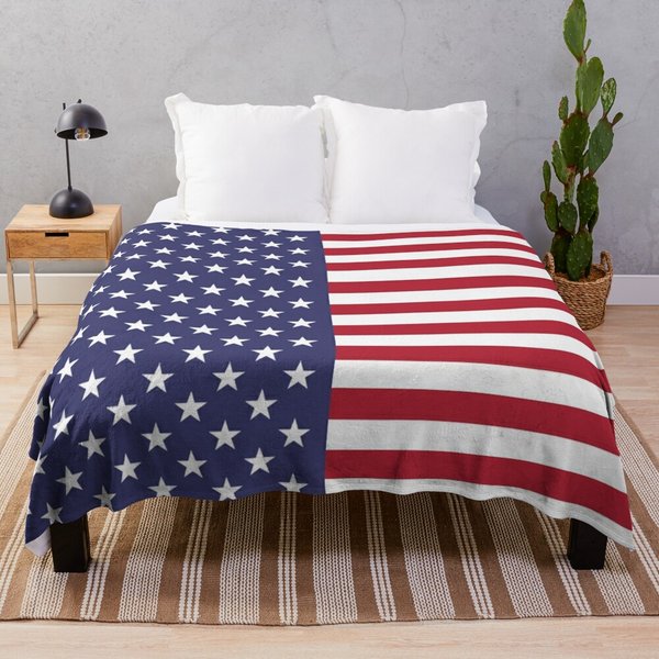 Usa Flag Of America Throw Blanket - Stars And Stripes Throw Blanket