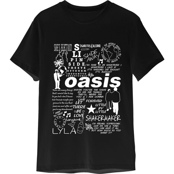 Oasis Band Doodle Unisex Heavy Cotton Tee-image
