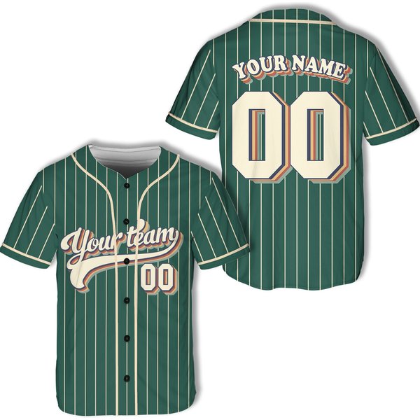 Custom Baseball Jersey With Team Name And Number-image