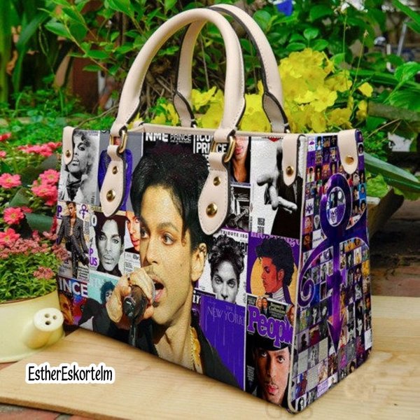 Prince Leather Handbag ,Prince Handbag Love Singer-image