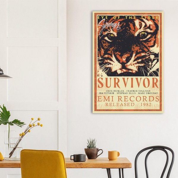 Survivor Eye Of The Tiger Album Vintage Poster-image