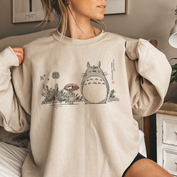 Vintage My Neighbor Totoro Ghibli Sweatshirt-image