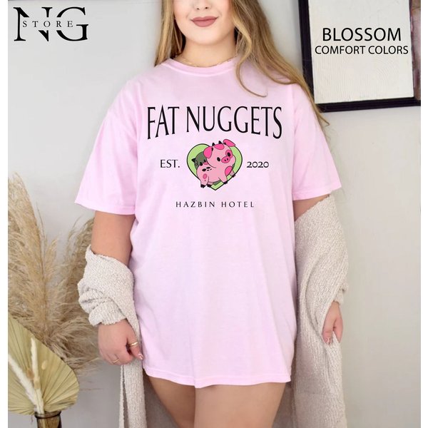 Fat Nuggets Hazbin Hotel T-Shirt, Hazbin Hotel Movie Fan Gift-image