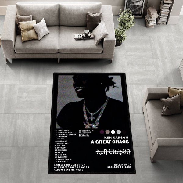 Ken Carson Album Cover Rug, Album Cover Ru-image