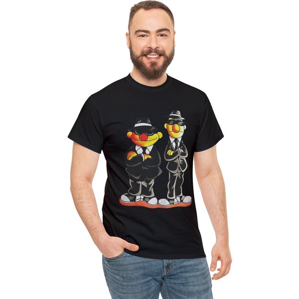 Ernie And Bert Funny Cartoon T-Shirt-image
