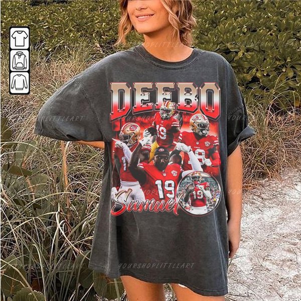Vintage 90S Deebo Samuel Bootleg Style T Shirt-image