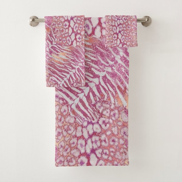 Leopard Tiger Skin Trendy Bath Towel Set