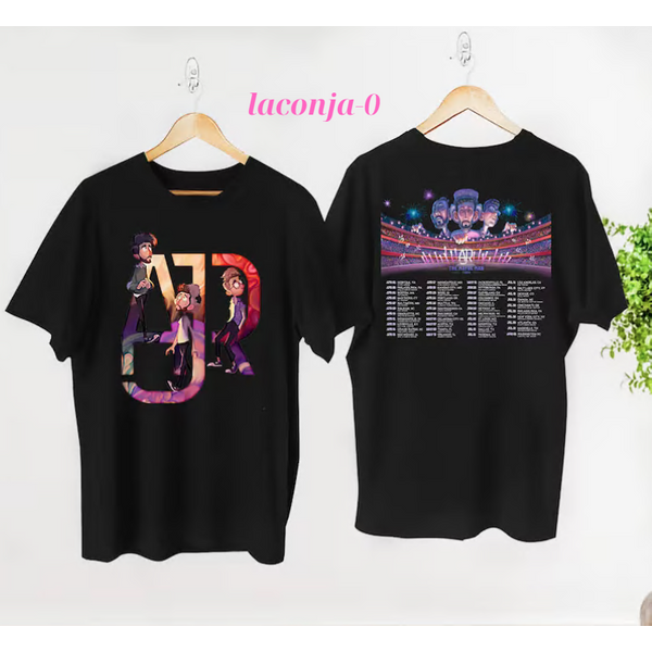 Tour Ajr 2024 Man Maybe Band Size T-Shirt Gift Fans All Black Fan Music-image