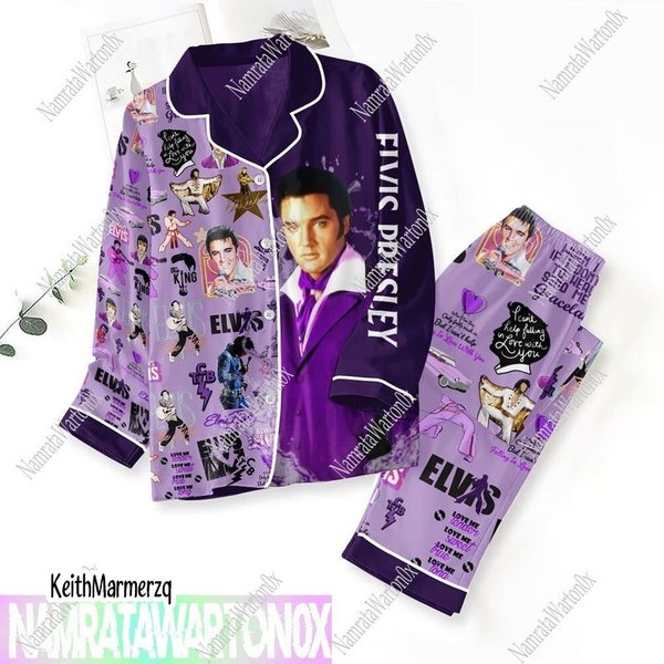 Elvis Presley Pajamas Set , Rock And Roll Pajamas Set-image