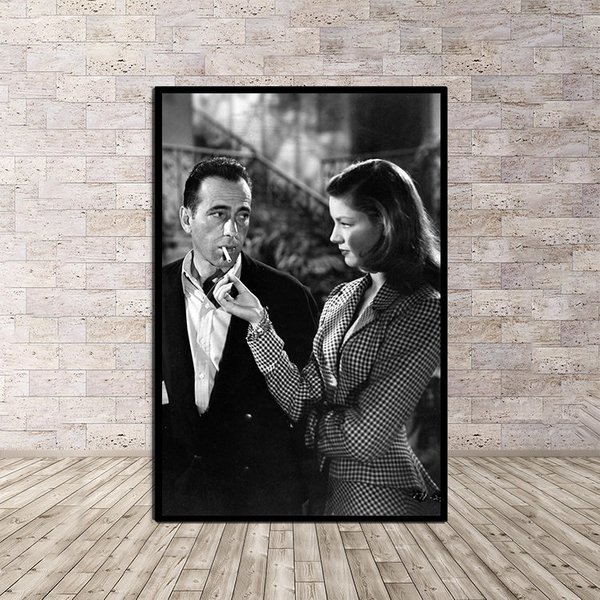 Humphrey Bogart Lauren Bacall Poster Wall Decor Modern Home Art Room Decor-image