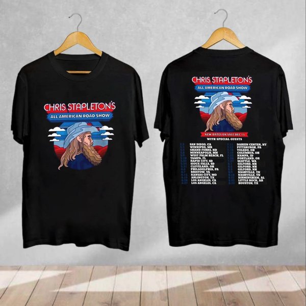 All American Road Show Shirt, Chris Stapleton Tour 2024 T Shirt-image
