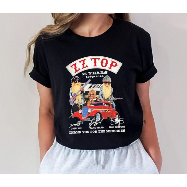 Zz Top 55 Years 1969 2024 Thank You Shirt Tshirt Hoodie Sweatshirt, Gift For Fan-image