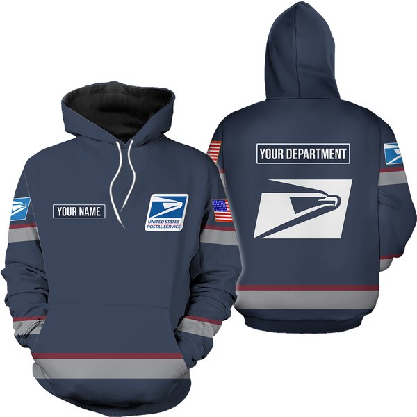 Fashion Custom Name Postal Worker 2025 Hoodie 3d