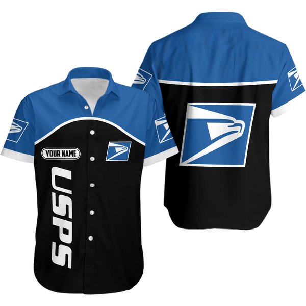 Custom Name Postal Worker Hawaiian Shirt-image