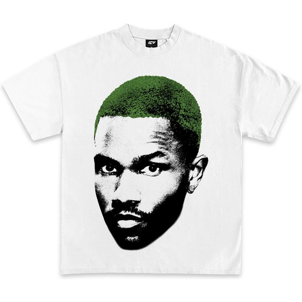 Frank Ocean Jumbo Green T-Shirt, Rare Rap Hip Hop Odd Future Concert Merch-image