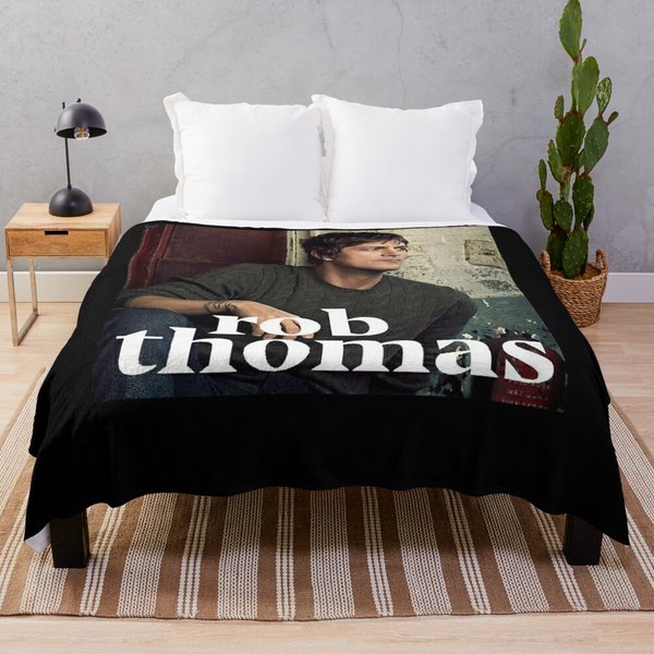 Rob Thomas Singer Music Band Throw Blanket