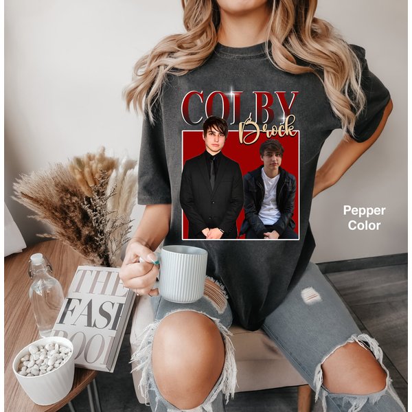 Colby Brock Homage T-Shirt, Youtuber Shirt, Sam And Colby-image