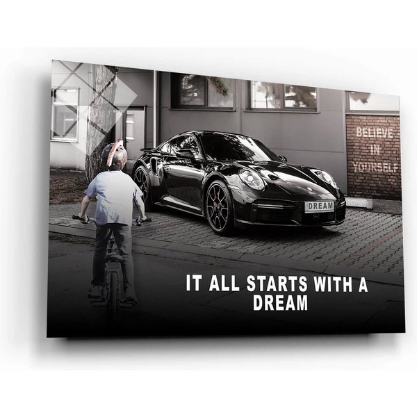 It All Starts With A Dream- Motivational Wall Art Canvas Print Office Decor Entrepreneur Canvas-image