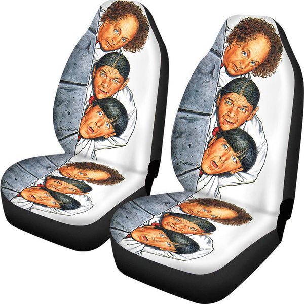 Cartoon Movies The New Three Stooges Cartoon D 3d Car Seat Cover