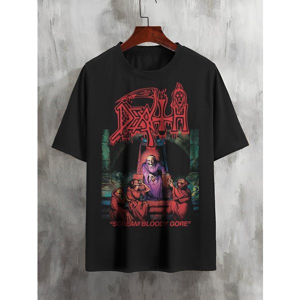 Death Band Shirt, Scream Bloody Gore Album, Death Metal Band Shirt-image