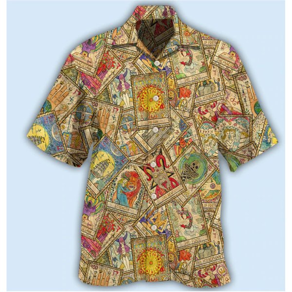 Tarot Card Vintage 3D Hawaii Shirt All Over Print Mother Day Gift Us Size Best-image
