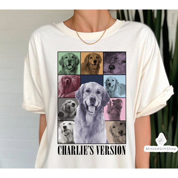 Custom Era's Tour Shirt, Personalized Dog Bootleg T-Shirt, Custom Dog Shirt-image