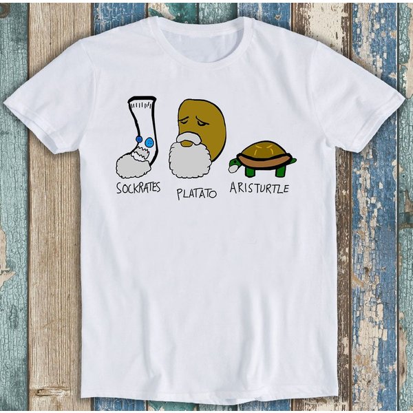 Socrates Plato Aristotle Philosophers Geek Funny Gift Tee T Shirt-image