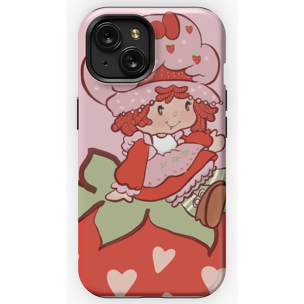 80s Aesthetic Shortcake Strawberry Cartoon Iphone Case