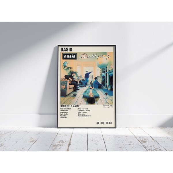 Oasis Definitely Maybe Poster, Oasis Poster, Definitely Maybe Poster-image