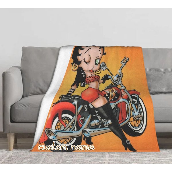 Custom Betty Boop Blanket, Betty Boop Home Decor