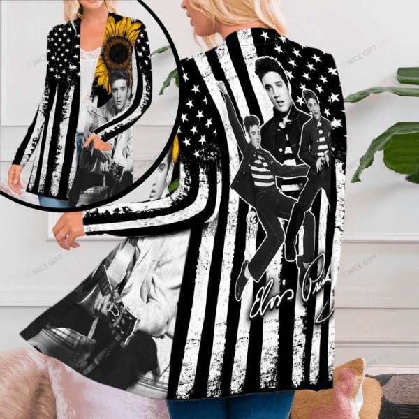 Elvis Presley Women's Patch Pocket Cardigan