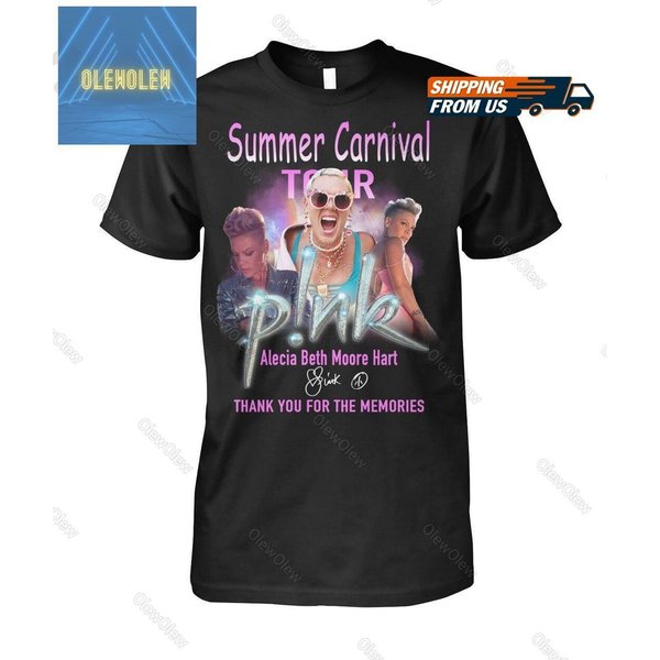 Summer Tour Alecia Beth Moore Hart Thank You T-Shirt, Pink Shirt-image