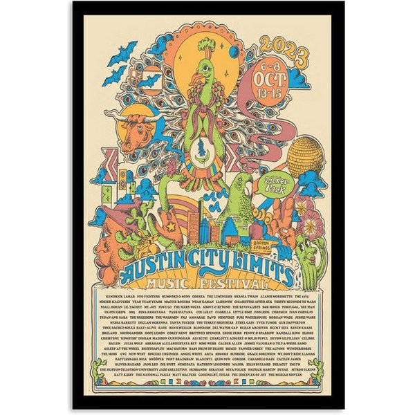 Acl Music Festival Oct 6-8 & 13-15 2023 Austin Poster-image