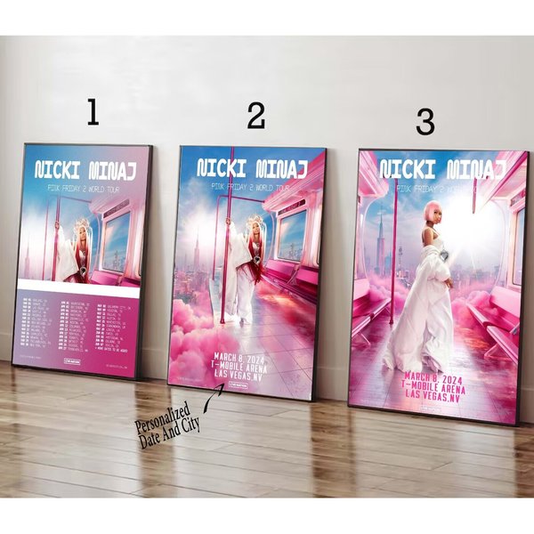 Custom Nicki Minaj Pink Friday 2 Tour 2024 Poster-image